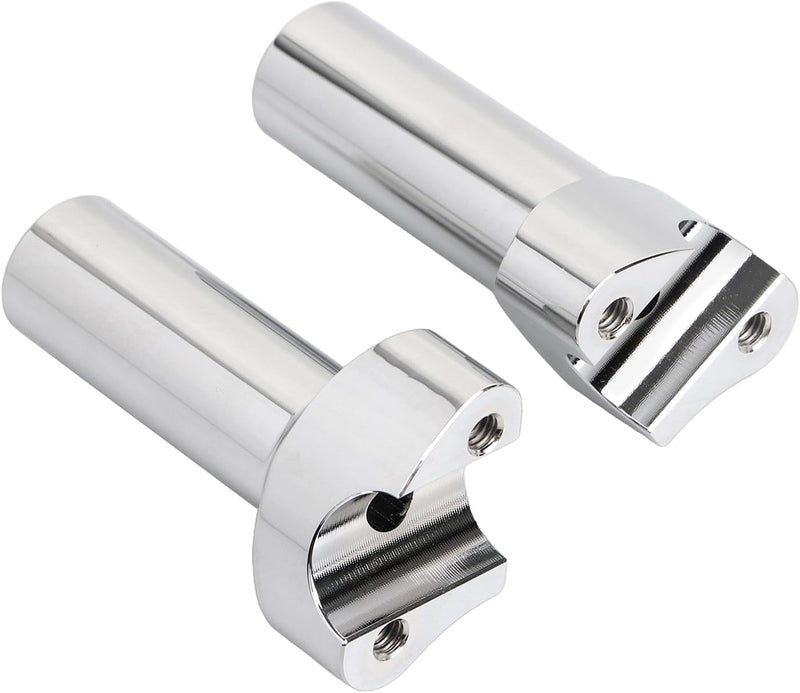 YDLMT Chrome Motorcycle 4 inch Straight Handlebar Riser Fit for Harley 1" Handlebars Dyna Street bob Heritage Softail Sportster XL 883 1200 - Image 3